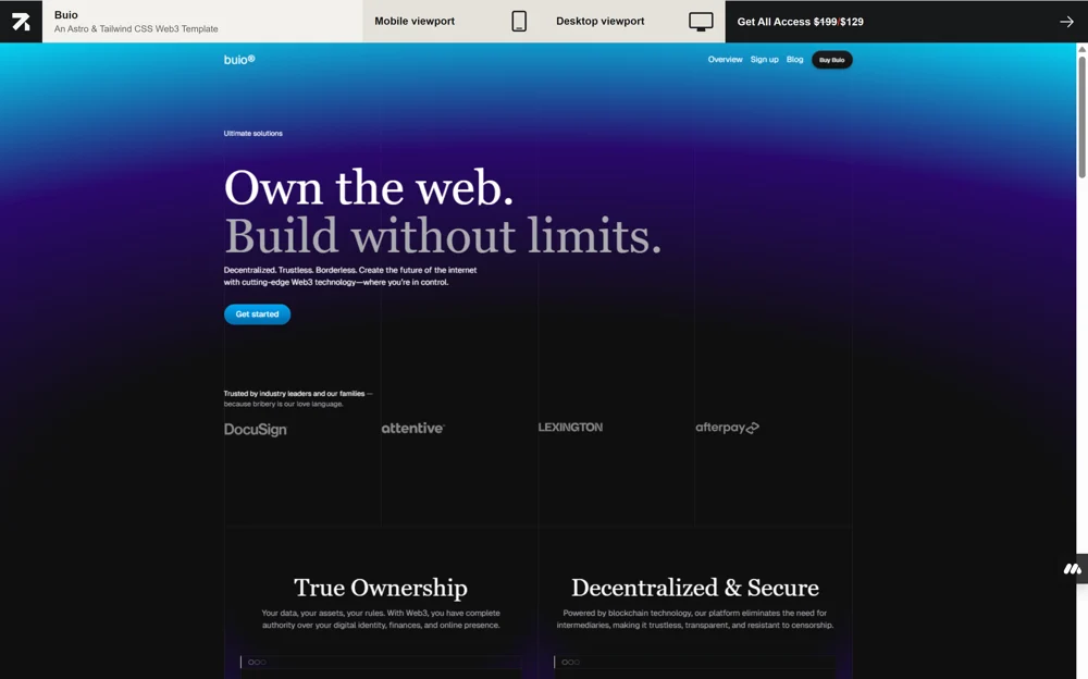 Buio UI Kit