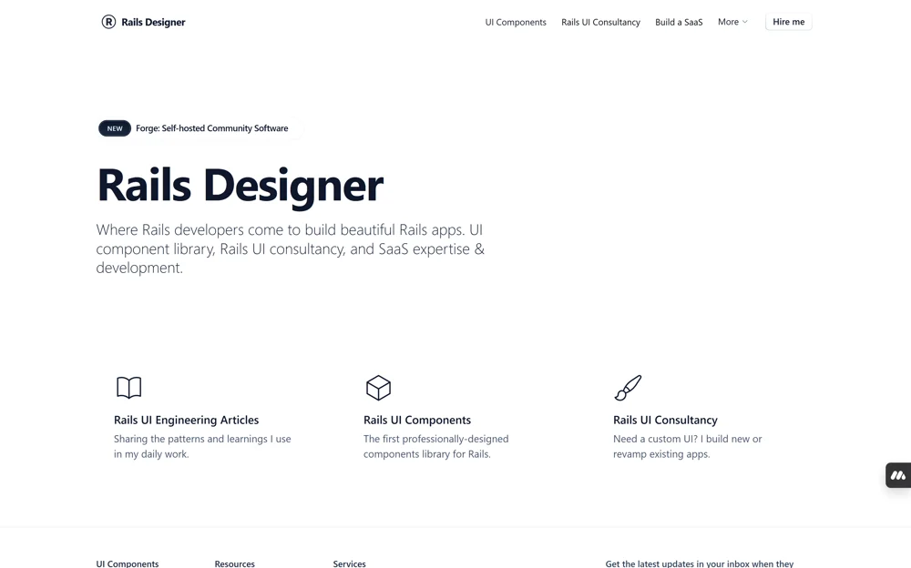 Railsdesigner - Tailwind components for Rails